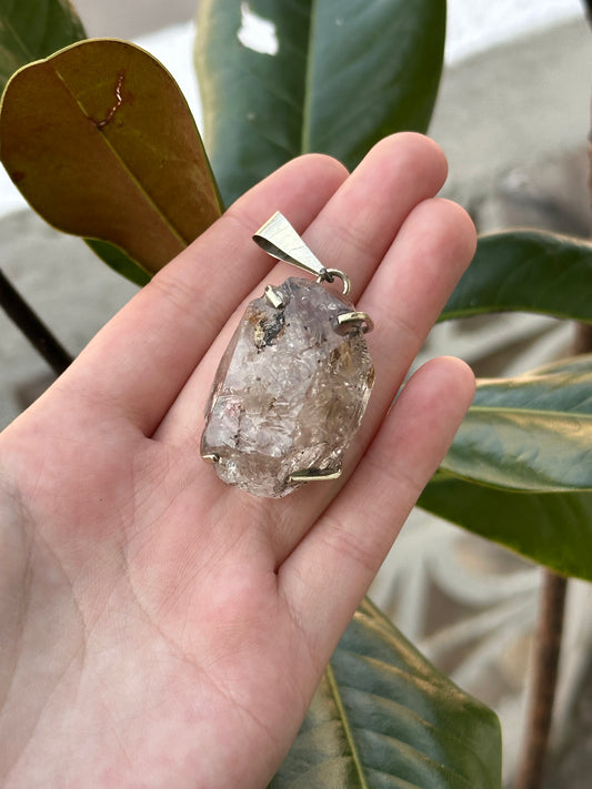 Dije Diamante Herkimer Natural - Claridad y Manifestación