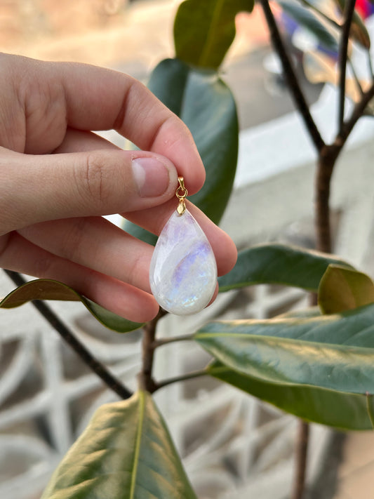 Dije Piedra Luna Natural - Intuición y Equilibrio Emocional