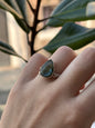 Anillo ajustable de labradorita