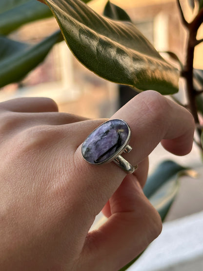 Anillo ajustable de Charolita