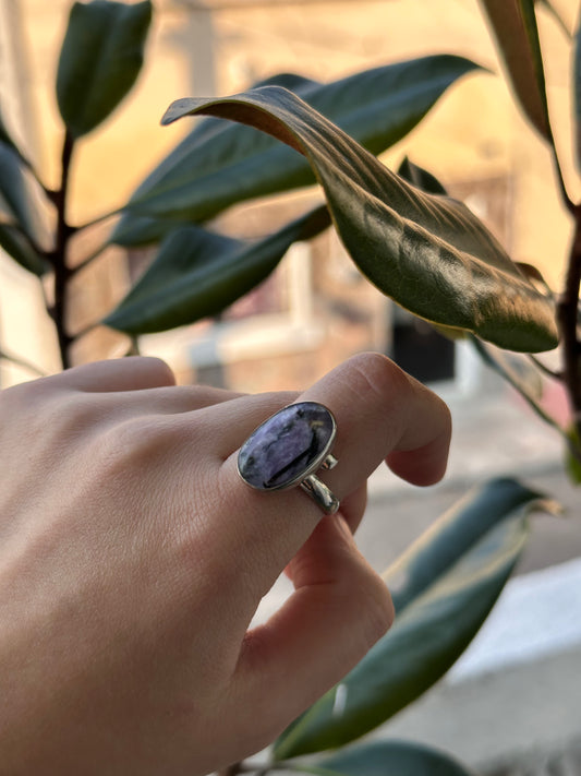 Anillo ajustable de Charolita
