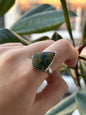 Anillo ajustable de Crisocola con Azurita