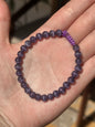 Pulsera ajustable de Ojo de Gato Morada
