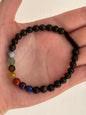 Pulsera ajustable de Obsidiana Dorada y 7 Chakras