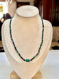 Collar Ajustable de Zoisita, Turmalina & Malaquita