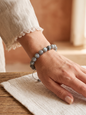 Pulsera Ajustable de Labradorita 8 mm