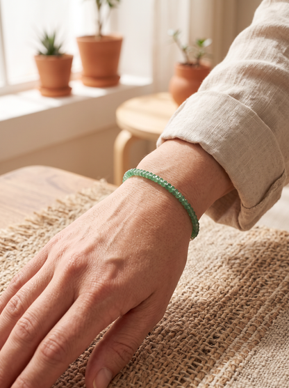 Pulsera Verde con Broche