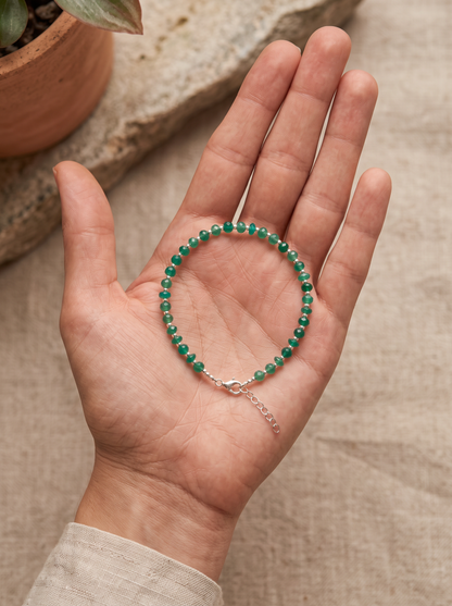 Pulsera de Crisoprasa con Broche