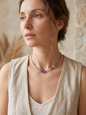 Choker · Fluorita, Amatista & Hematita