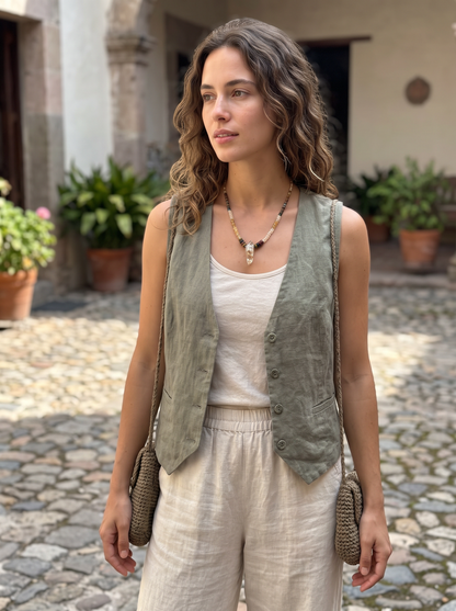 Collar · Citrino & Mokaita