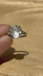 Anillo Ajustable de Prasiolita| Cuarzo Verde